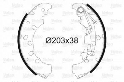 VALEO 564076 -  Комплект тормозных колодок