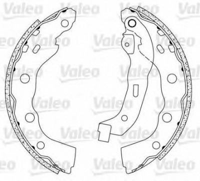 VALEO 564095 -  Комплект тормозных колодок