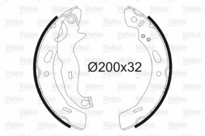 VALEO 564139 -  Комплект тормозных колодок