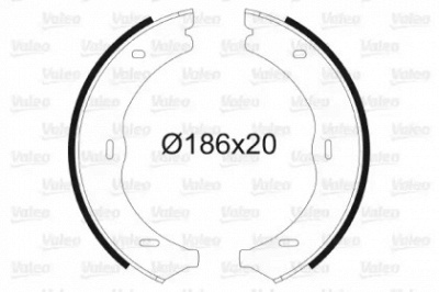 VALEO 564145 -  Комплект тормозных колодок, стояночная тормозная система