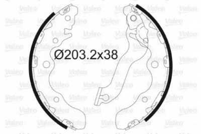 VALEO 564161 -  Комплект тормозных колодок