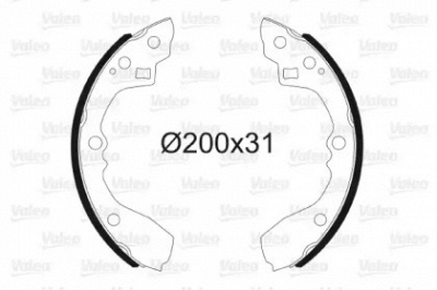 VALEO 564178 -  КОЛОДКИ ТОРМ.БАР.KIA RIO 00-