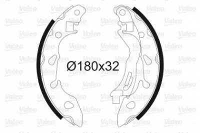 VALEO 564185 - Комплект тормозных колодок