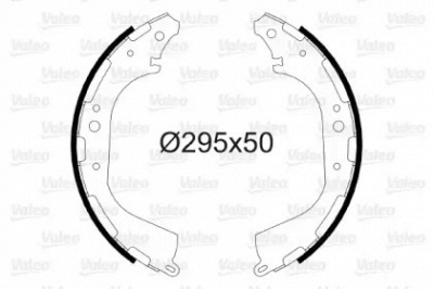 VALEO 564205 - Комплект тормозных колодок