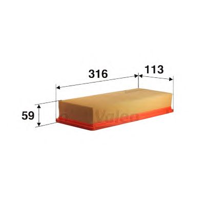 VALEO 585015 -  Воздушный фильтр