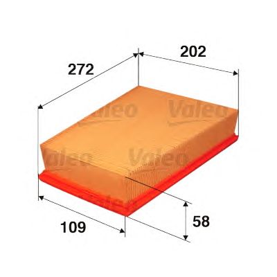VALEO 585054 - Воздушный фильтр