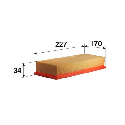 VALEO 585122 -  Воздушный фильтр