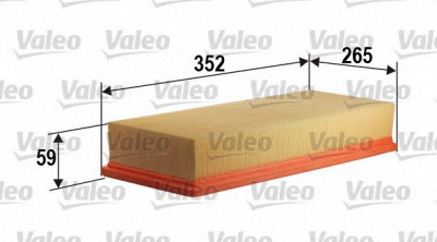 VALEO 585198 -  Фильтр воздушный
