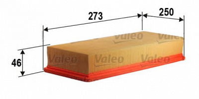 VALEO 585224 -  Воздушный фильтр