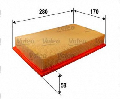 VALEO 585308 -  Воздушный фильтр