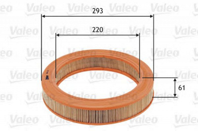 VALEO 585727 - Воздушный фильтр