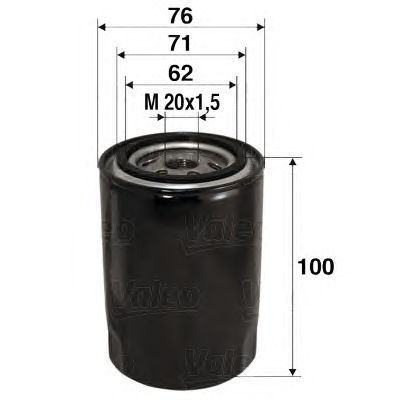 VALEO 586012 -  Масляный фильтр