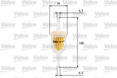 VALEO 587000 -  Топливный фильтр