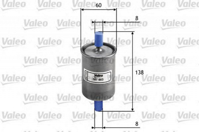 VALEO 587003 -  Топливный фильтр