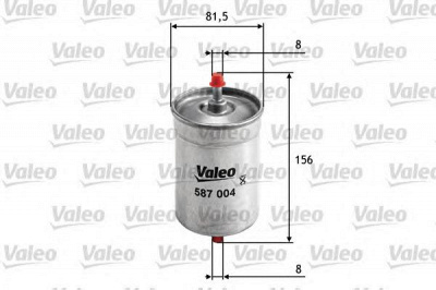 VALEO 587004 -  Топливный фильтр