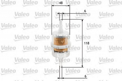 VALEO 587005 -  Топливный фильтр