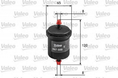 VALEO 587009 -  Топливный фильтр