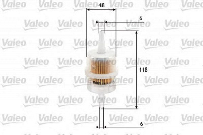 VALEO 587011 -  Топливный фильтр