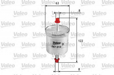 VALEO 587012 -  Топливный фильтр