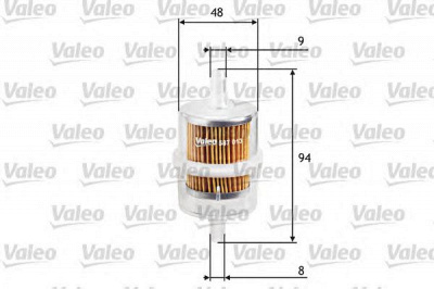 VALEO 587013 -  Топливный фильтр
