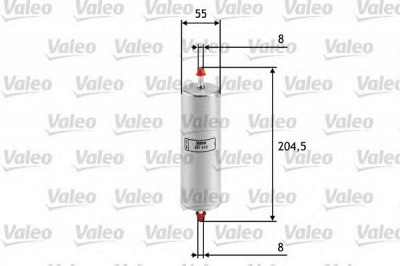 VALEO 587015 -  Топливный фильтр