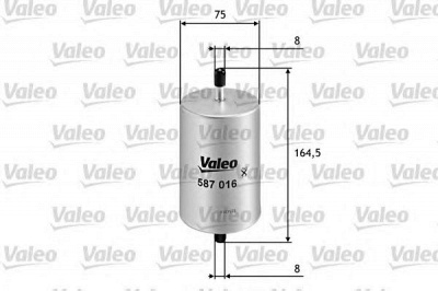 VALEO 587016 -  Топливный фильтр