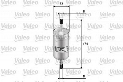 VALEO 587020 -  Топливный фильтр