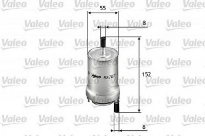 VALEO 587021 -  Топливный фильтр