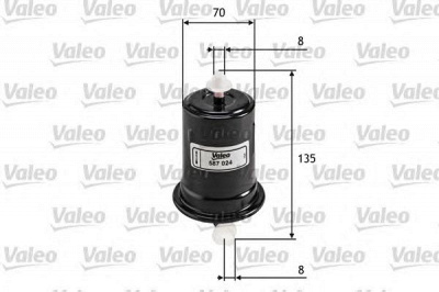 VALEO 587024 - Топливный фильтр