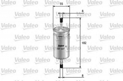 VALEO 587027 -  Топливный фильтр