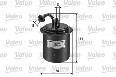 VALEO 587039 -  Топливный фильтр