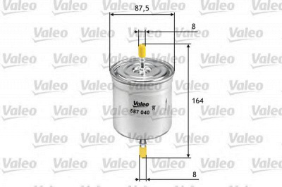 VALEO 587040 -  ТОПЛИВНЫЙ ФИЛЬТР