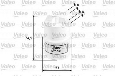 VALEO 587050 -  Топливный фильтр