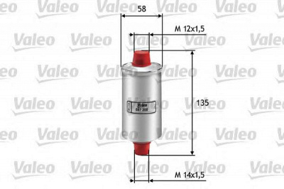 VALEO 587200 -  Топливный фильтр