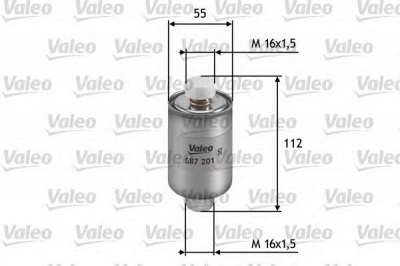 VALEO 587201 -  Топливный фильтр