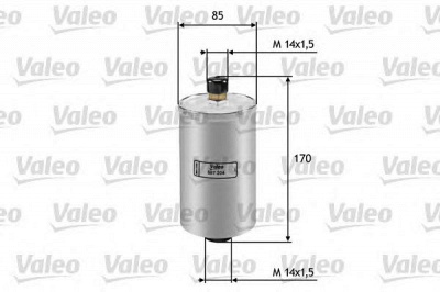 VALEO 587204 -  Фильтр топливный