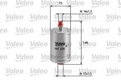 VALEO 587206 -  Топливный фильтр