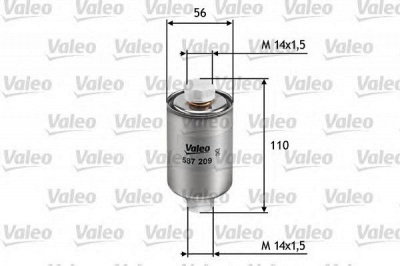 VALEO 587209 -  Фильтр топливный