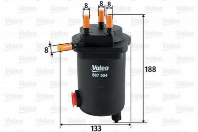 VALEO 587504 -  Топливный фильтр
