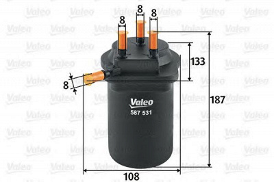 VALEO 587531 -  Топливный фильтр