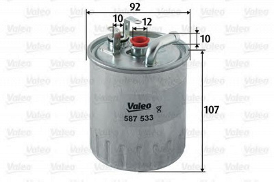 VALEO 587533 -  Топливный фильтр