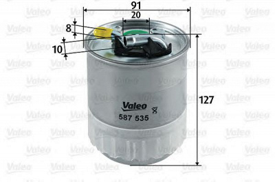 VALEO 587535 -  Топливный фильтр