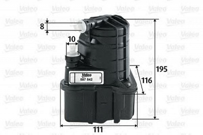 VALEO 587542 - Топливный фильтр