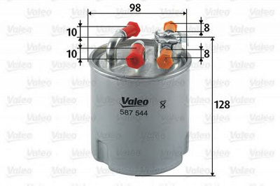 VALEO 587544 - Топливный фильтр
