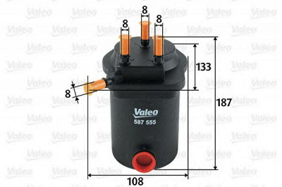 VALEO 587555 -  Топливный фильтр