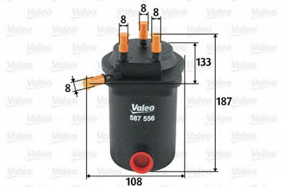 VALEO 587556 -  Топливный фильтр