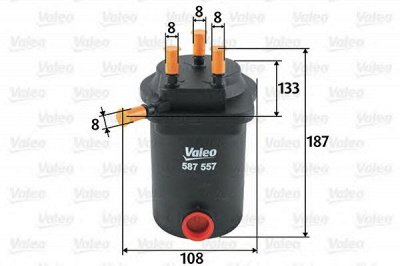 VALEO 587557 -  Топливный фильтр