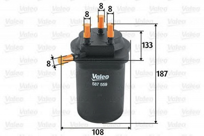 VALEO 587559 -  Топливный фильтр