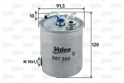 VALEO 587565 - Топливный фильтр