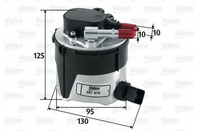 VALEO 587578 -  Топливный фильтр